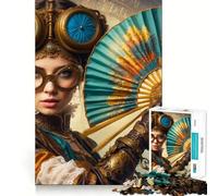 Puzzle Steampunk Elegance da 1000 pezzi per adulti, gioco di logica e rompicapo, antistress, taglio preciso, 38x26cm