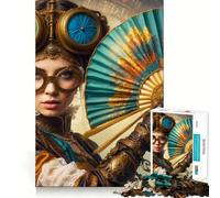 Puzzle Steampunk Elegance da 1000 pezzi per adulti, regalo, gioco per allenare la mente, rilassante, artistico, da assemblare, regalo memorabile 38x52cm