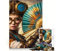 Puzzle Steampunk Elegance da 1000 pezzi per ragazzi, gioco che stimola la logica e favorisce il gioco rilassante, con bordi di alta qualità e design da collezione 50x75cm
