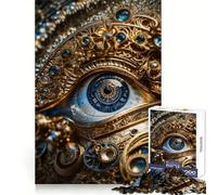 Puzzle Steampunk Eye Clockwork da 1000 pezzi per adulti e ragazzi, ideale per migliorare la memoria, rilassare la mente e creare un'atmosfera magica, perfetto come regalo di Natale 50x75cm