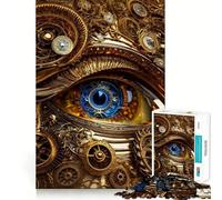 Puzzle Steampunk Eye da 1000 pezzi per adolescenti, gioco di logica, passatempo rilassante, taglio perfetto, regalo classico 50x75cm