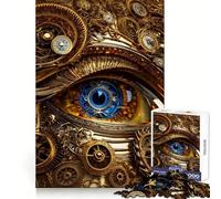 Puzzle Steampunk Eye da 1000 pezzi per ragazzi, gioco di logica, leggero e rilassante, taglio preciso, regalo classico 38x52cm