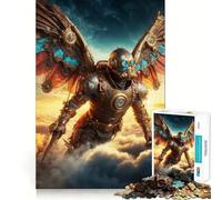 Puzzle Steampunk Guardian per adulti da 1000 pezzi, stimola la memoria, ideale per momenti di relax, con un motivo a tema e la lista dei desideri di Babbo Natale 50x75cm