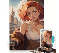 Puzzle Steampunk Sexy Anime da 1000 pezzi per adulti, gioco di logica, divertimento silenzioso, taglio preciso, regalo speciale 38x26cm