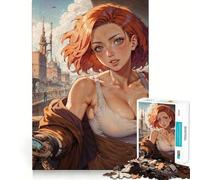 Puzzle Steampunk Sexy Anime da 1000 pezzi per adulti, gioco per allenare la mente, divertimento condiviso, taglio di precisione, opera d'arte da esporre 38x52cm