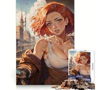 Puzzle Steampunk Sexy Anime Woman da 1000 pezzi per adolescenti, giocattolo intelligente per il tempo libero, taglio preciso, regalo stagionale 50x75cm