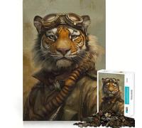 Puzzle Steampunk Tigre da 1000 pezzi per ragazzi, gioco di logica, leggero e rilassante, taglio preciso, regalo classico 38x52cm