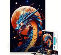 Puzzle Stellar Dragonfire per ragazzi, 1000 pezzi, rompicapo per la mente, divertimento rilassante, arte da assemblare, regalo adorabile 38x52cm