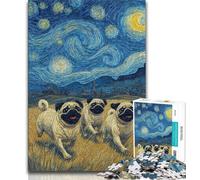 Puzzle "Storni sotto il cielo notturno" da 1000 pezzi per adulti, gioco stimolante e gioco in famiglia, ideale come regalo per tutta la famiglia, 38x26cm
