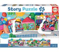 Puzzle Story trasporti in città 26 pezzi EDUCA