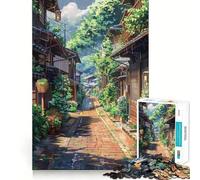 Puzzle "Strada piovosa" da 1000 pezzi per adulti, gioco di logica, calma e relax, taglio preciso, oggetto dei desideri di Babbo Natale (50x75cm)