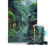 Puzzle "Strada piovosa" da 1000 pezzi per adulti, un gioco intelligente per tutta la famiglia, con taglio preciso e opere d'arte (38x52cm)
