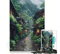 Puzzle "Strada piovosa" da 1000 pezzi per ragazzi, gioco di logica, divertimento rilassante, taglio preciso, regalo artistico (38x52cm)