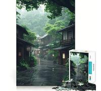Puzzle "Strada piovosa" per adulti, 1000 pezzi, per migliorare la memoria, alleviare lo stress, assemblare, regalo memorabile (38x26cm)