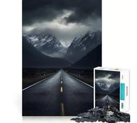 Puzzle "Strada tra le Montagne Nuvolose" da 1000 pezzi per adulti, un giocattolo intelligente per tutta la famiglia, con taglio preciso e pregiato (50x75cm)