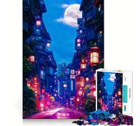 Puzzle "Strade al neon" da 1000 pezzi per ragazzi, stimolante per la mente, ideale per il tempo libero, con bordi precisi e un regalo originale 38x52cm