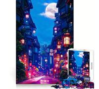 Puzzle "Strade al neon" da 1000 pezzi per ragazzi, stimolante per la mente, ideale per il tempo libero, con bordi precisi e un regalo originale 38x52cm