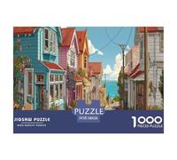 Puzzle Strade europee 1000 Pezzi | Difficile E Sfidante | Giochi Di Puzzle E Decorativo Per Casa 38x26cm/1000pcs