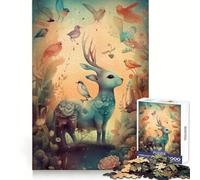 Puzzle stravagante, sognante e carino per adolescenti, 1000 pezzi, logica, pensiero, tranquillità, evasione, chiusura senza cuciture, regalo per le vacanze (38x52cm)