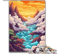Puzzle stravaganti "Mare di nuvole" per adolescenti, 2000 pezzi, stimolanti giochi di ruolo Ogni pezzo è unico Gioco stimolante e divertente per tutta la famiglia (70x100cm)
