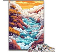Puzzle stravaganti "Mare di nuvole" per adolescenti, gioco educativo e stimolante per compleanni e Natale (70x100cm)