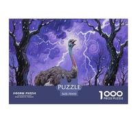 Puzzle Struzzo che corre nella savana Artee Jigsaw Family Game Giochi Rilassamento E Intelligence Animale Per Gioco Familiare 1000 Pezzi Per Adulti E Bambini 70x50cm/1000pcs