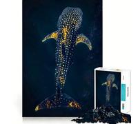 Puzzle subacqueo con squalo balena da 1000 pezzi per adolescenti,gioco stimolante per la mente,montaggio sicuro e stabile,divertimento assicurato per tutta la famiglia (38x26cm)