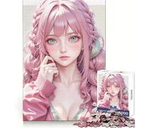 Puzzle Sugar Rush Girl da 1000 pezzi per adulti, ideale come regalo, gioco di abilità e antistress, con taglio preciso, perfetto per la lista dei desideri di Babbo Natale 50x75cm