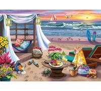 Puzzle sulla Spiaggia Cabana XXL 500 Pezzi di Ravensburger
