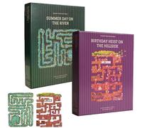 Puzzle Summer Day on The River - Puzzle difficile da 501/438 pezzi per adulti e famiglie, sfida puzzle su tutti i bordi con design esclusivo a maggioranza, grafica premium sul fiume (#A+B2Pcs)