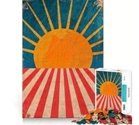 Puzzle Sunburst Harmony per adolescenti da 1000 pezzi, gioco rilassante con bordi ben definiti, ideale per i desideri di Babbo Natale 38x52cm