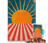 Puzzle Sunburst Harmony per ragazzi, 1000 pezzi, gioco di logica fine, passatempo rilassante, bordo netto, pezzo da collezione 38x26cm
