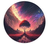 Puzzle Sunset Fantasy da 1000 pezzi per adulti, puzzle rotondi da 1000 pezzi per adulti, sfida per la mente, attività educativa per adolescenti (67,5x67,5cm)