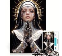 Puzzle "Suora Ribelle" da 1000 pezzi per adolescenti, gioco di logica fine, facile da usare, bordi precisi, regalo per le feste (50x75cm)