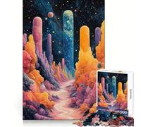 Puzzle surreale "Canyon cosmico" da 1000 pezzi per adolescenti, stimola la memoria, rilassante e divertente, con un design accattivante e una piacevole sorpresa 50x75cm