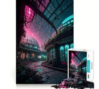 Puzzle surreale con edifici abbandonati e cielo stellato per ragazzi, 1000 pezzi, attività per migliorare la memoria, da assemblare a casa, regalo perfetto 38x52cm