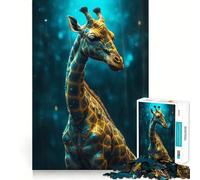 Puzzle surreale con giraffa, 1000 pezzi, per ragazzi Gioco di logica, momento di relax, design elegante, regalo perfetto 50x75cm