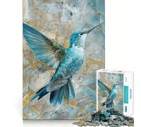 Puzzle surreale da 1000 pezzi con colibrì per adolescenti, giocattolo intelligente per momenti di condivisione, taglio liscio, lista dei desideri di Babbo Natale 38x52cm