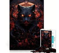Puzzle surreale della pantera da 1000 pezzi per adulti, gioco intelligente per interni, taglio preciso, regalo perfetto 38x26cm