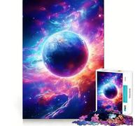 Puzzle surreale galassia pianeta neon da 1000 pezzi per adolescenti, puzzle per migliorare la memoria, rilassante, divertente, design, assemblaggio, calda sorpresa 50x75cm