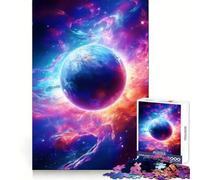 Puzzle surreale galassia pianeta neon da 1000 pezzi per adolescenti, puzzle per migliorare la memoria, rilassante, divertente, design, assemblaggio, calda sorpresa 50x75cm