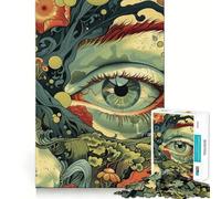 Puzzle surreale Occhio della Natura per adolescenti, 1000 pezzi, per migliorare la memoria, per il tempo libero a casa, con bordi precisi, 50x75cm