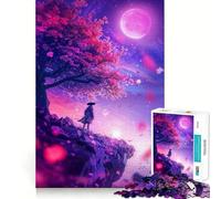 Puzzle "Sussurri al Chiaro di Luna" da 1000 pezzi,divertente gioco con tecnologia di taglio laser avanzata,giocattolo per interni per le vacanze (38x52cm)