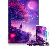 Puzzle "Sussurri al Chiaro di Luna" da 1000 pezzi,divertente per allenare la mente,con componenti robusti e ben definiti,ideale per rilassarsi in casa (38x26cm)