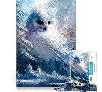 Puzzle "Sussurri del Gufo d'Inverno" da 1000 pezzi per ragazzi,divertente gioco di memoria,facile da completare,rilassante attività di gruppo al chiuso (38x26cm)