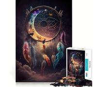 Puzzle Sussurri dell'acchiappasogni da 1000 pezzi,gioco cognitivo divertente,taglio di alta precisione, alleviare lo stress (38x26cm)