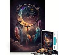 Puzzle "Sussurri dell'acchiappasogni" per ragazzi,1000 pezzi,gioco di sviluppo mentale,dimensioni uniformi,pezzi precisi,divertimento in famiglia,attività serale (50x75cm)