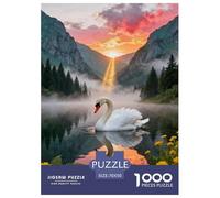 Puzzle Swan 1000 Pezzi Per Bambini E Adulti, Puzzles Con Valley Paradise, Difficile Sfida, Idea Regalo 70x50cm/1000pcs