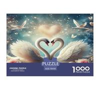 Puzzle Swan Con 1000 Pezzi, Puzzle Romantic Starry Sky Adulti, Gioco Diabilità Impossibile Puzzle Pittura Giochi Rilassamento E Intelligenza Regalo Per Amore E Amico 70x50cm/1000pcs