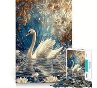Puzzle Swan Serene da 1000 pezzi per adolescenti, gioco di puzzle che stimola la mente, passatempo rilassante, taglio preciso, regalo delizioso 50x75cm